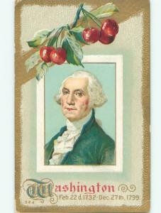 Divided-Back GEORGE WASHINGTON SCENE Patriotic Postcard AB0224