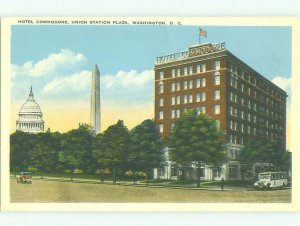 Unused W-Border COMMODORE HOTEL Washington DC hr8897