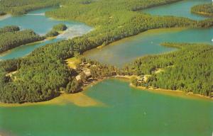 PARK RAPIDS, MN Minnesota  SLONE'S PINE CONE LODGE~Aerial  1958 Chrome Postcard