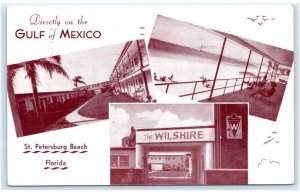 ST. PETERSBURG, FL Florida ~ Roadside THE WILSHIRE 1956 Bob Shelton Postcard