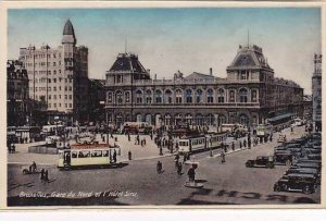 Belgium Bruxelles Gare du Nord et l'Hotel Real Photo