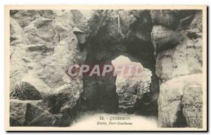 Old Postcard Quiberon harbor cave Goulhome