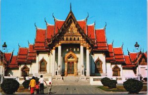 Thailand Bangkok Phra Uposatha of Wad Benjamabopit Vintage Postcard C206