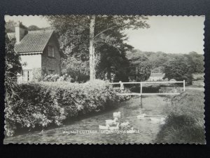 Pickering THORNTON LE DALE Walnut Cottage & Foot Bridge c1960s RP Postcard