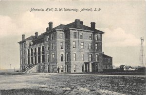 Memorial Hall, D.W. University, Mitchell, South Dakota 1910 Vintage Postcard