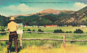 USA View From Nob Hill Restaurant Dining Room Ruidoso New Mexico Linen 08.25