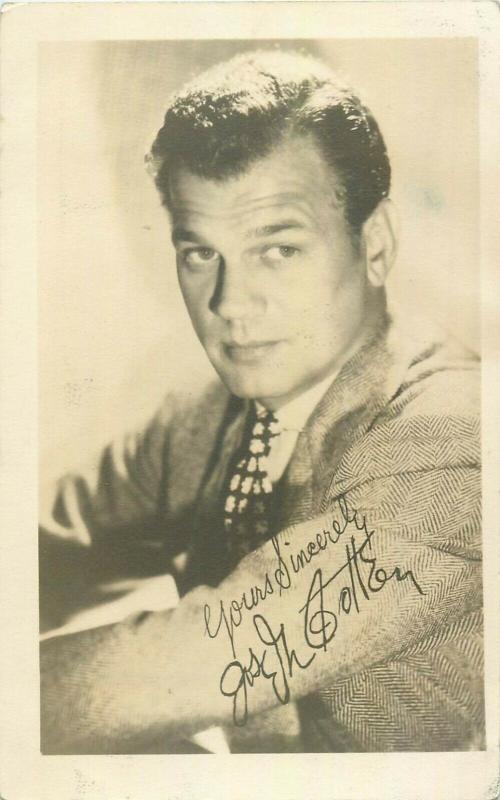 The Selznick Studio film star actor printed autograph signature post card