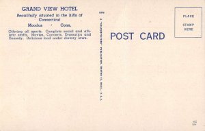 Moodus Connecticut Grand View Hotel Swimming Pool Vintage Postcard AA30719