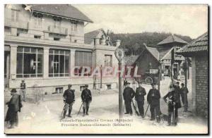 Postcard German Old Customs Customs Frontiere Franco Schlucht