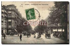 Paris Old Postcard Boulevard des Capucines