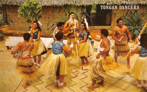 TONGAN DANCERS Polynesian Cultural Center, Laie, Hawaii c1960s Vintage Postcard