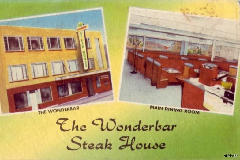 1957 BIDDEFORD, ME THE WONDERBAR STEAK HOUSE DINING ROOM Price is Right Birthday