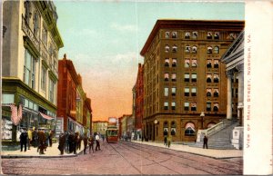 Postcard View of Main Street in Norfolk, Virginia