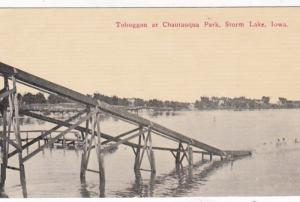 Iowa Storm Lake Toboggan At Chautauqua Lake