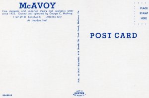 12216 McAvoy Menswear, Atlantic City, New Jersey