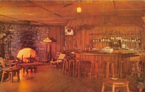 Brookdale Santa Cruz County California 1950s Postcard Brookdale Lodge Burl Room