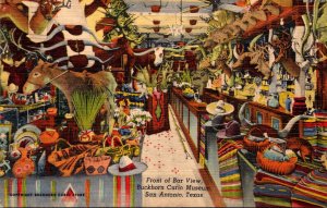 Texas San Antonio Buckhorn Curio Museum Front Of Bar View Curteich