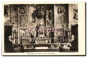 Postcard Old Certosa di Pavia Coro dells Chiesa