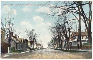 Richmond, Maine, Early View of Main Street West From Pleasant Street