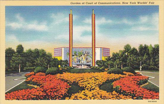 New York World's Fair 1939 Garden At Court Of Communications