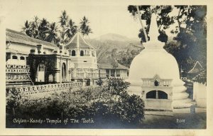 ceylon, KANDY, Temple of The Tooth (1920s) Canadian Pacific Cruise RPPC Postcard