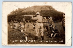 Minnesota MN Postcard RPPC Photo General Wood Adj. Gen National Guard c1910's