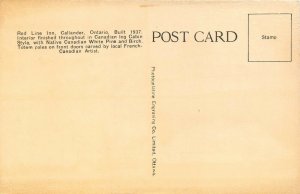 Callander Ontario Canada c1937 Postcard Red Line Inn