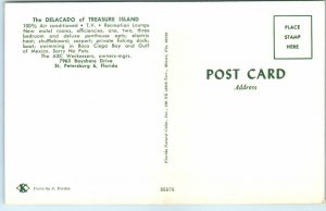 Postcard - The Delacado of Treasure Island - St. Petersburg, Florida