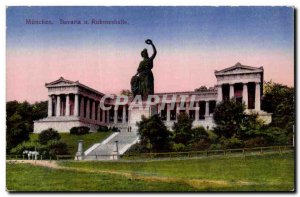Old Postcard Munchen Bavaria u Ruhmesthalle