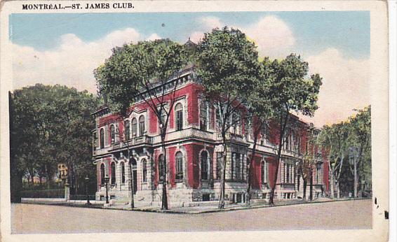 Canada St James Club Montreal Quebec