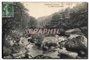 Old Postcard Crozant Creuse The Banks of the Sedelle