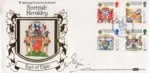 Earl Of Elgin Benham Hand Signed Scottish Heraldry FDC