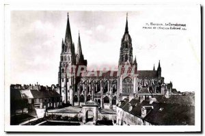 Old Postcard Bayeux Cathedral Prixe of The Old Eveche