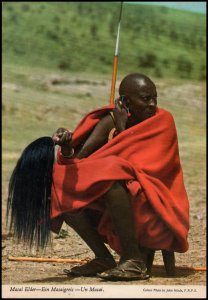 Kenya Post Card - Masai Elder, unused
