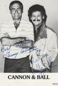 Cannon & Ball Vintage Double Hand Signed Photo