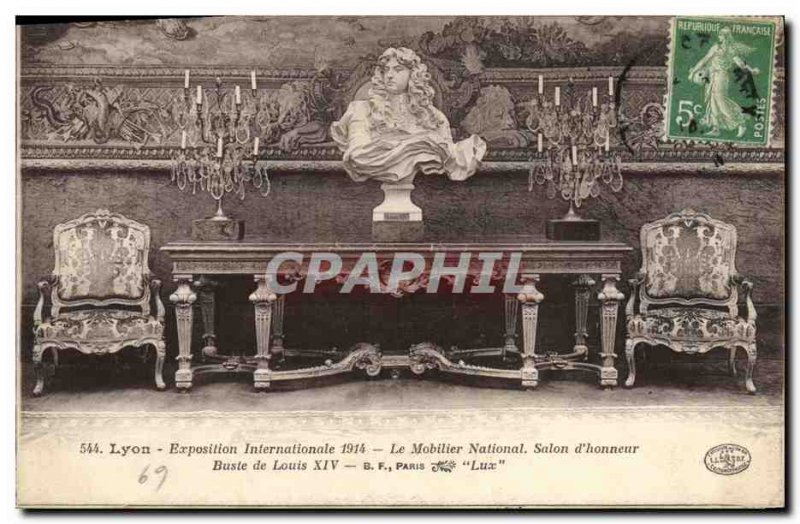 Old Postcard Lyon International Exhibition 1914 National Furniture Salon d & ...