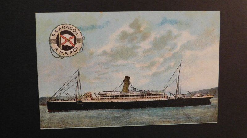 Mint Ship Postcard SS Aragon RMSP Co