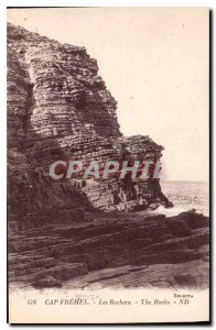 Old Postcard Cap Frehel Les Rochers