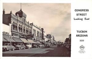 Tucson AZ Congress St. Stores State Theatre Movie Marquee RPPC Postcard