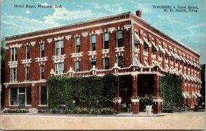 Postcard Hotel Hays in Warsaw, Indiana~138142