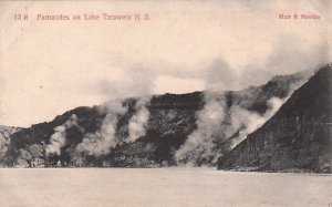 Postcard Fumaroles on Lake Tarawera New Zealand