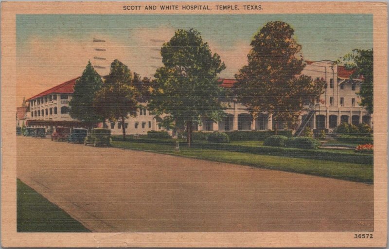 Postcard Scott and White Hospital Temple Texas TX