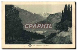 Old Postcard Corse Corte