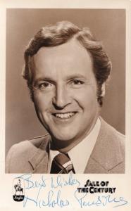 Nicholas Parsons Sale Of The Century Hand Signed Anglia TV Cast Card Photo