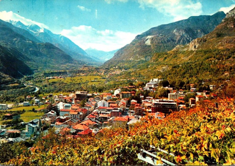 Italy Valle D'Aosta St Vincent Panorama 1967