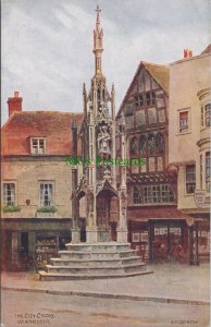 Hampshire Postcard - Winchester, The City Cross, Artist A.R.Quinton   RS37225