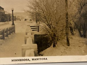 20s Minnedosa Manitoba Street View Tremont Hotel Photo RPPC Postcard