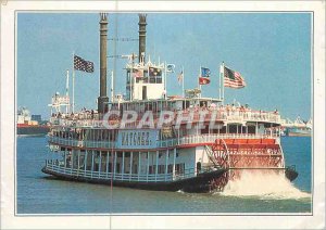 Postcard Modern New Orleans has the Mississippi Paddle Steamer boat