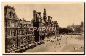 Paris - 4 - L & # 39Hotel City Old Postcard