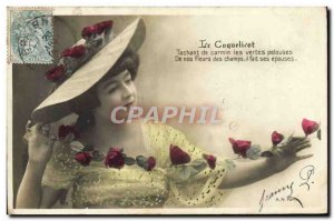 Old Postcard Fantaisie The poppy